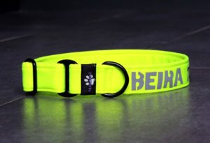 Obojek - reflexní softshell, černé kroužky