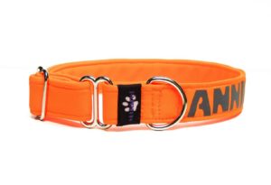 Obojek Martingal oranžový neon